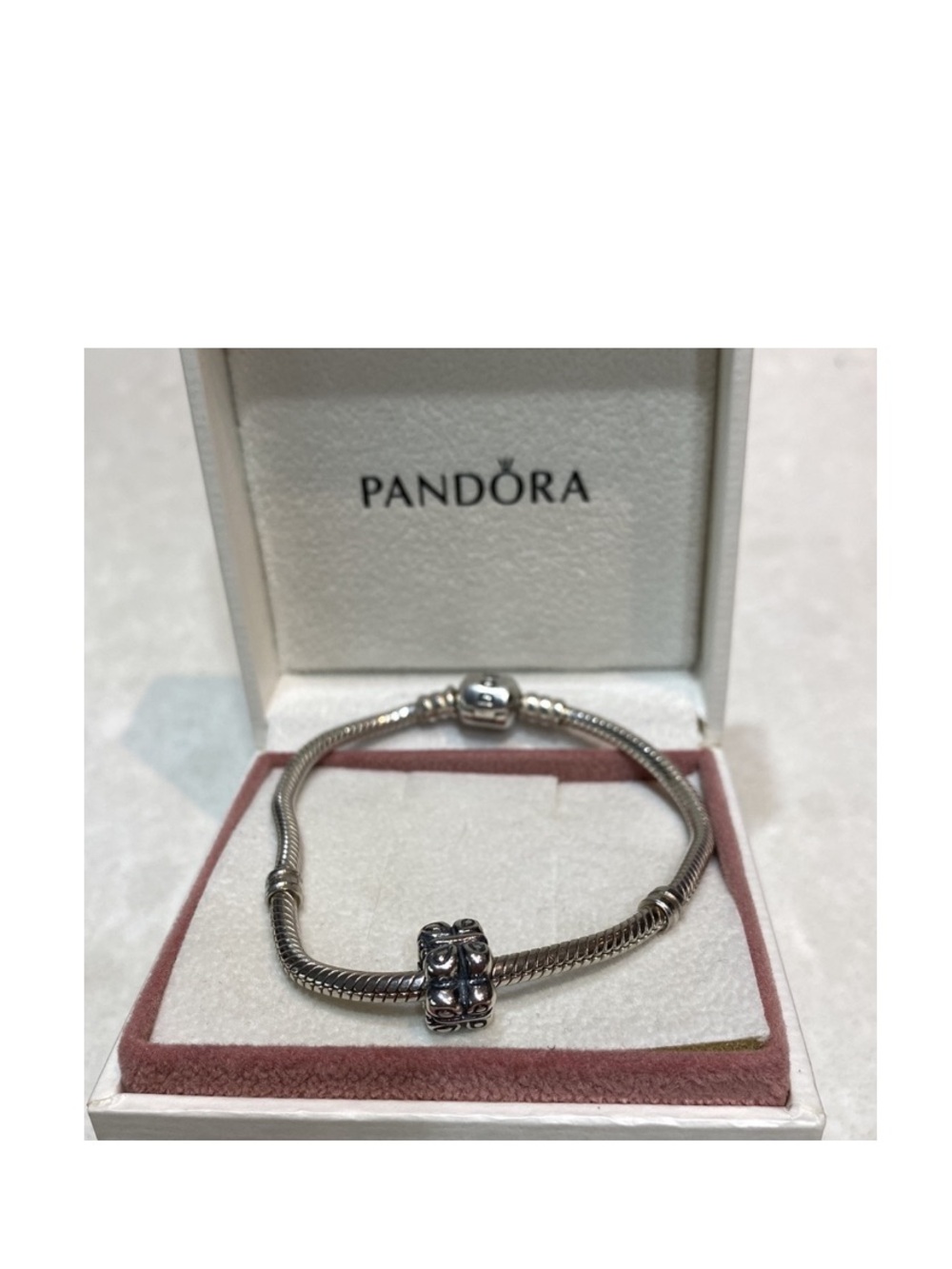 Pandora Moments Snake Chain 7’ Bracelet with butterfly charm ⭐️⭐️⭐️⭐️